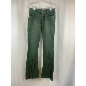 Paper Denim & Cloth Women's Size 25 Corduroy Boot Cut Pants Green Fall Outdoors